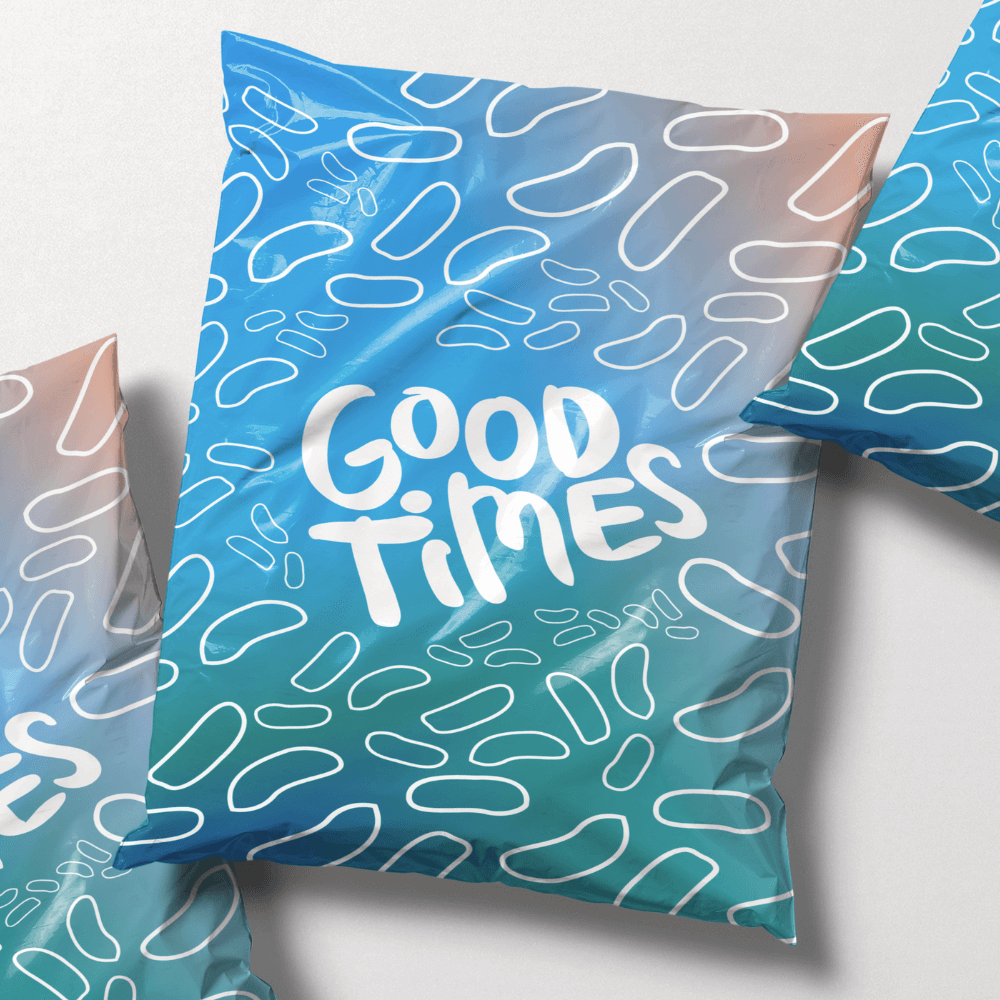 printed poly mailer shipping bags